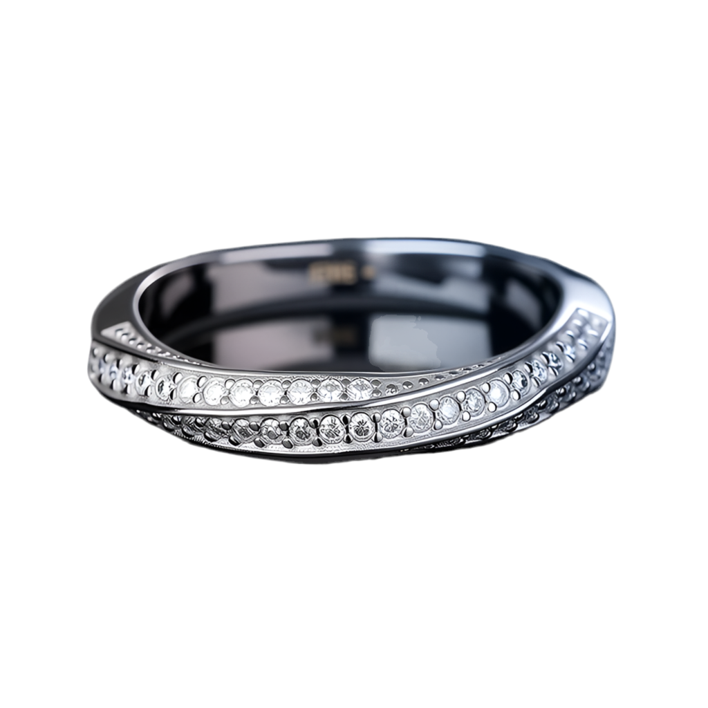 Bague argent sterling 925 Moissanite