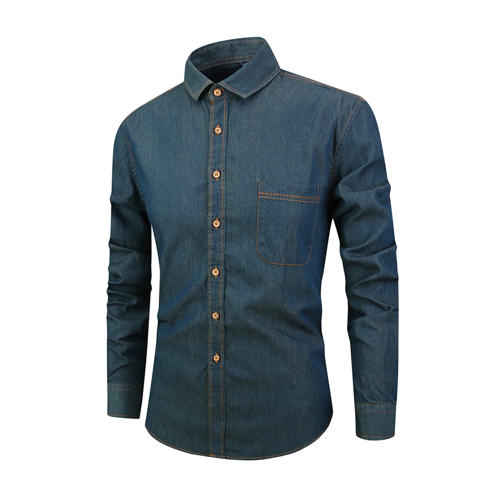 Chemise en jean manches longues