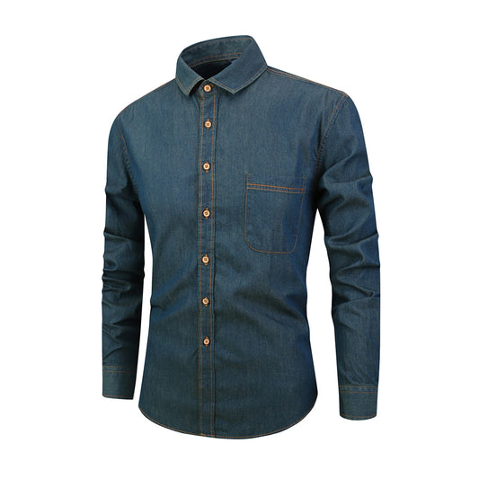 Chemise en jean manches longues