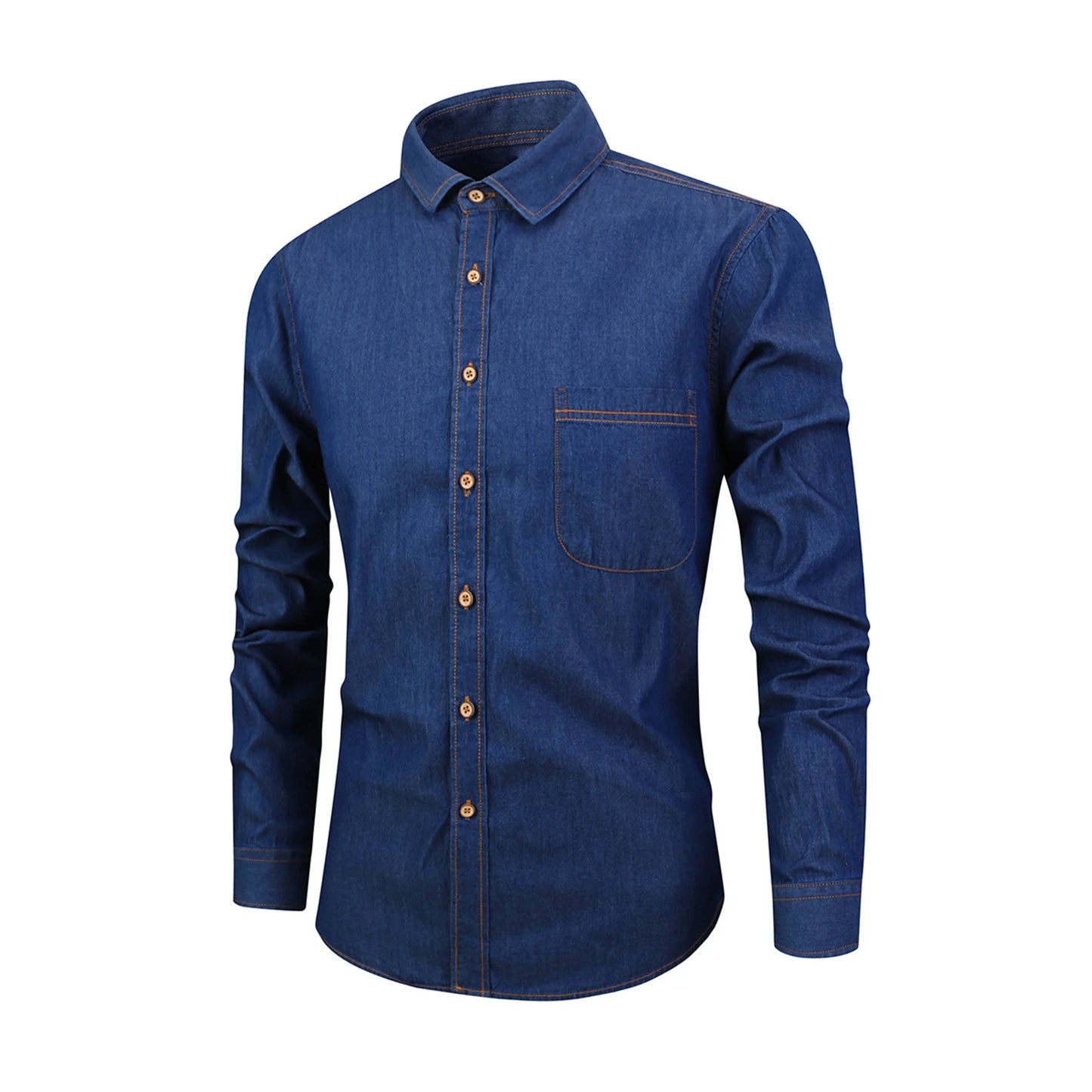 Chemise en jean manches longues