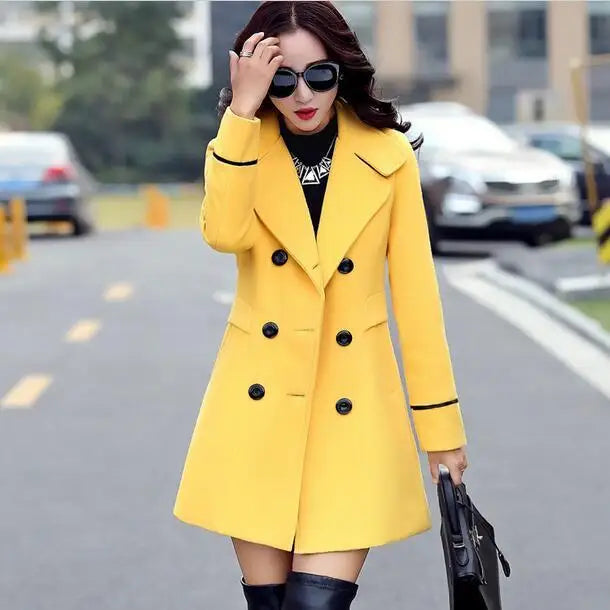 Manteau Slim élégant en laine