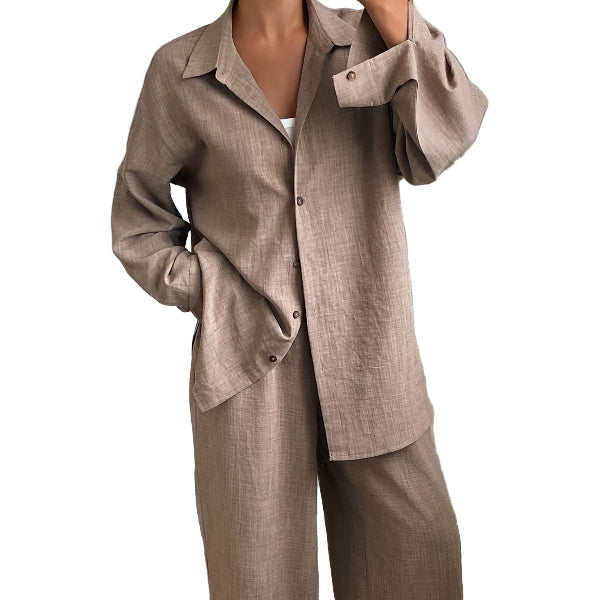 Ensemble Deux Pièces en Denim imité - Boutique ÉclatsChic