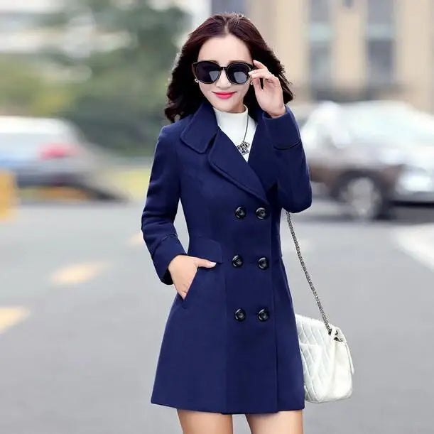 Manteau Slim élégant en laine
