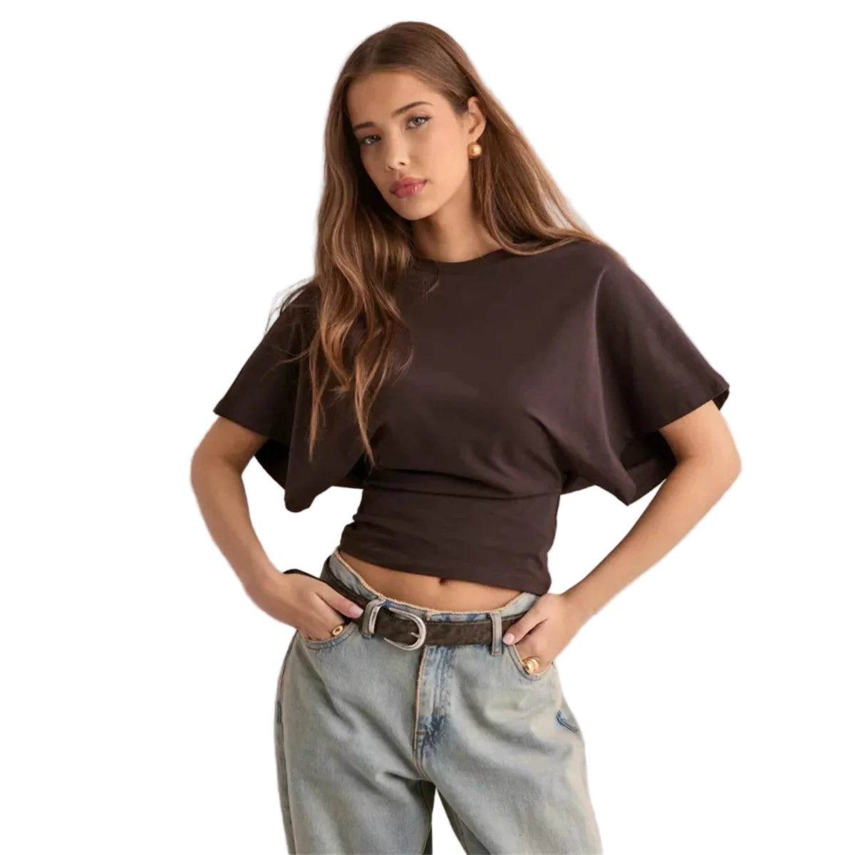 T-shirt ample manches mi-longues