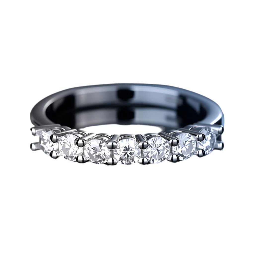 Bague argent sterling 925 Moissanite