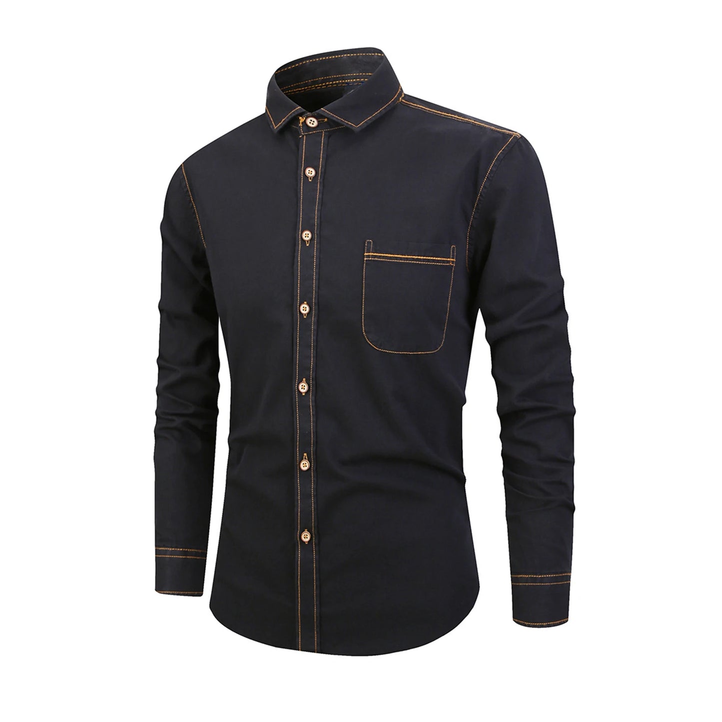 Chemise en jean manches longues