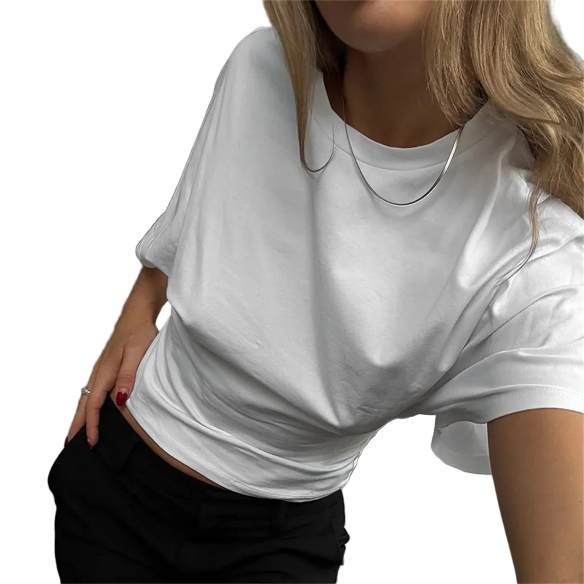 T-shirt ample manches mi-longues