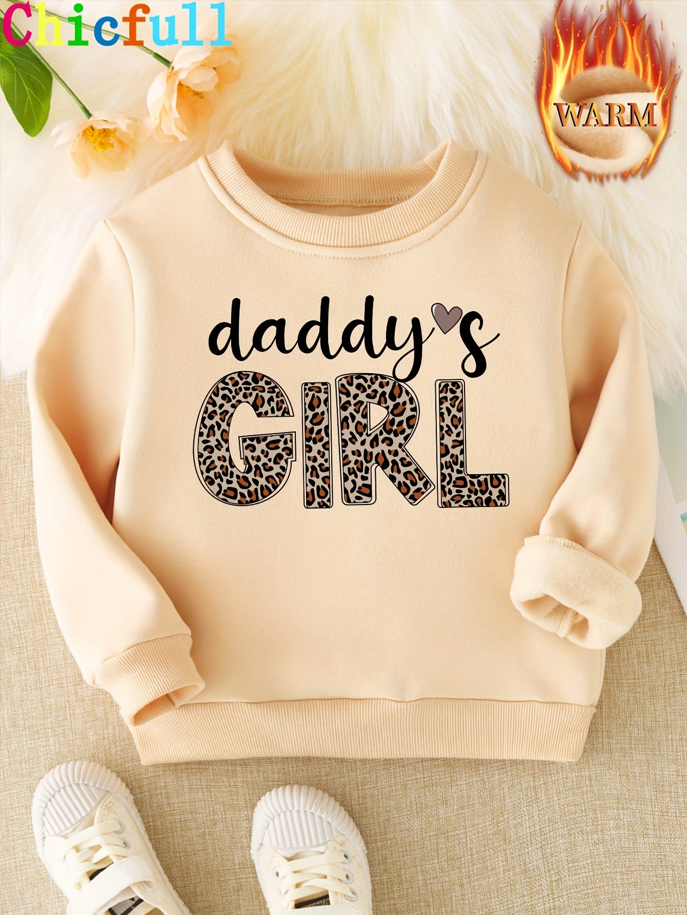 Sweat-shirt imprimé léopard Daddy's Girl