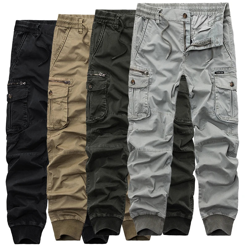 Pantalon cargo camouflage en coton