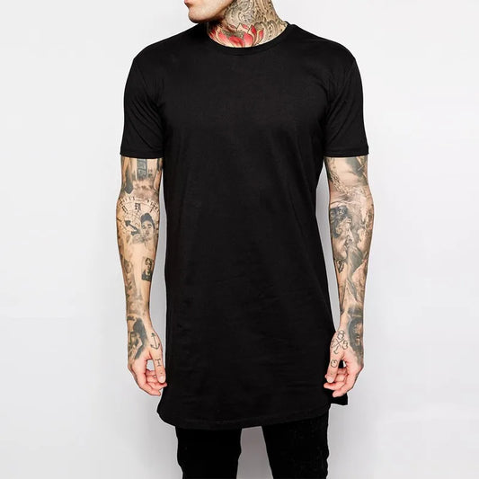 T-shirt long manches courtes style hip-hop