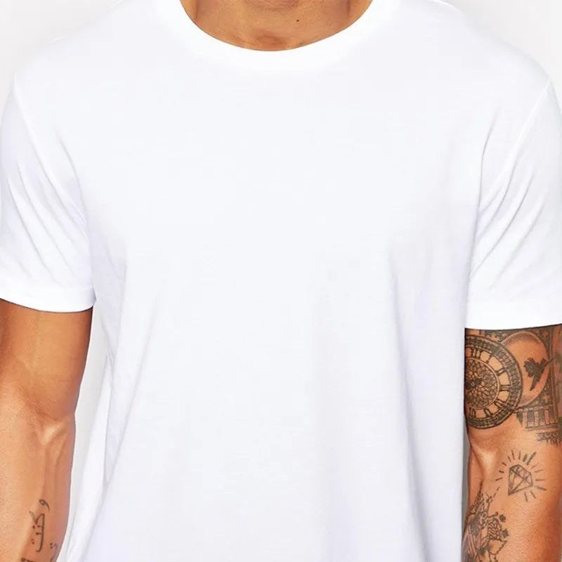 T-shirt long manches courtes style hip-hop