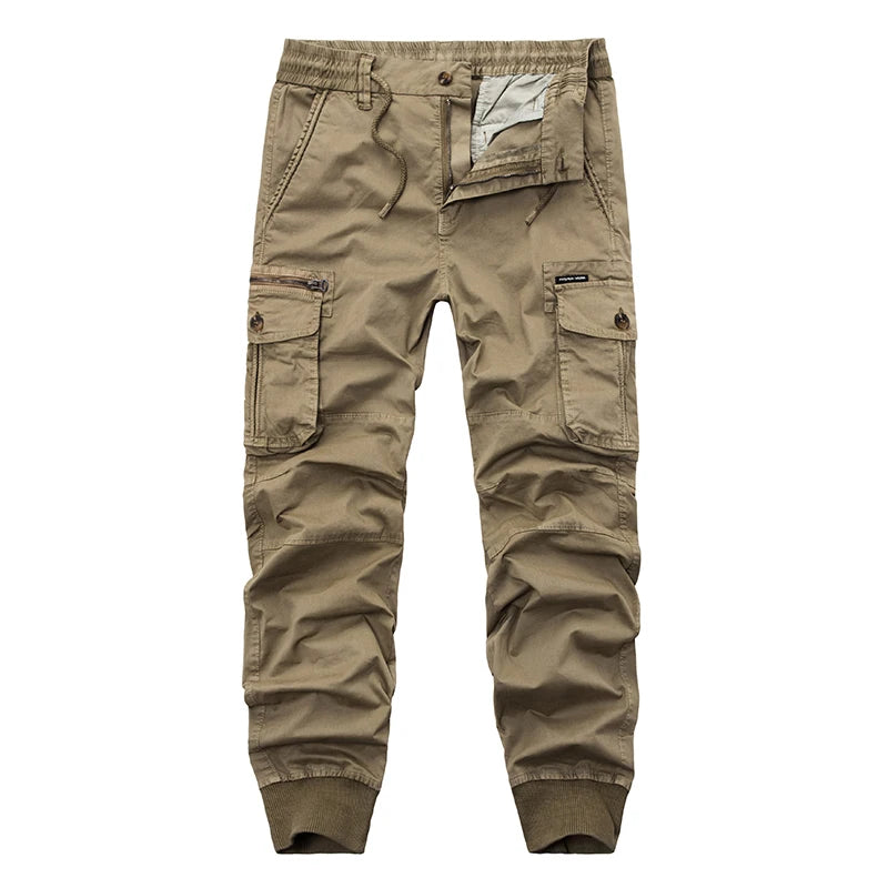 Pantalon cargo camouflage en coton