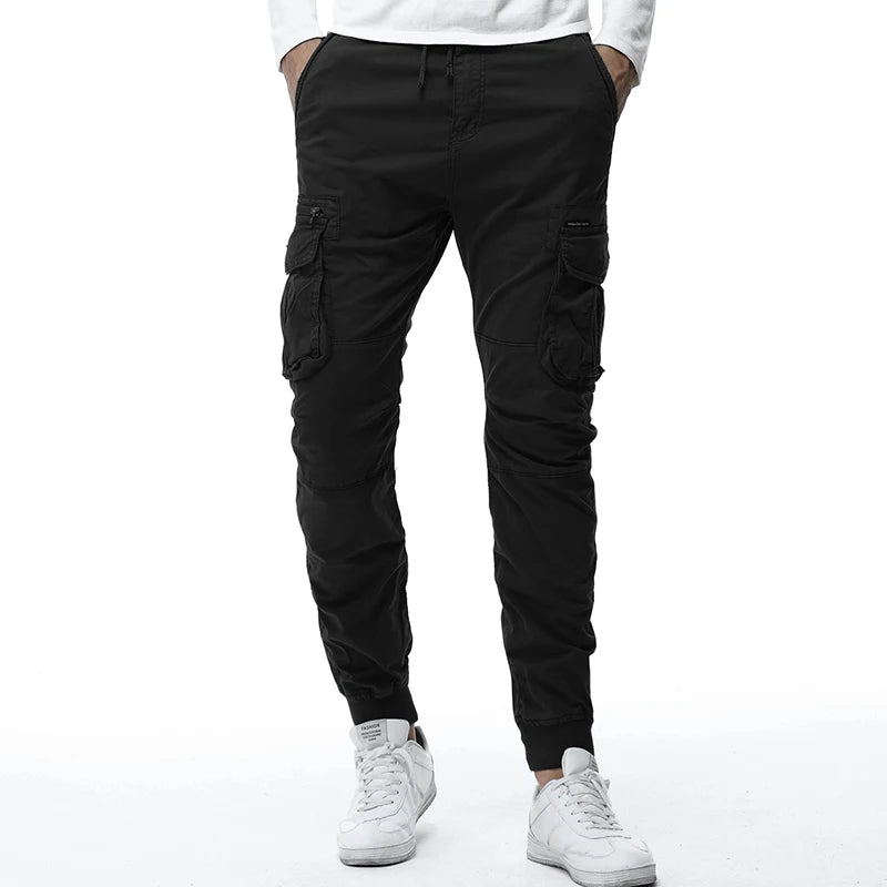 Pantalon cargo camouflage en coton