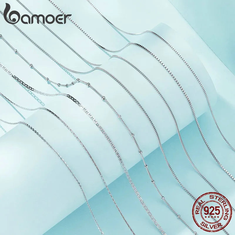 Collier argent sterling 925 BAMOER