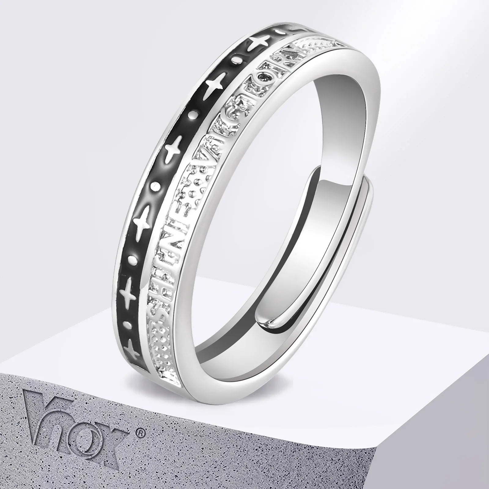 Bague Vnox pour hommes en métal de cuivre
