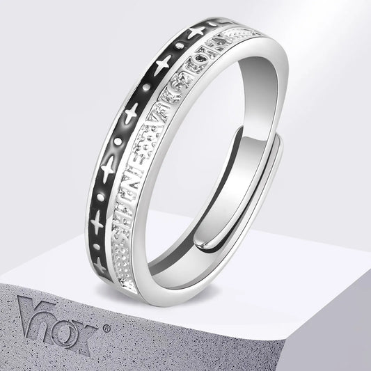 Bague Vnox pour hommes en métal de cuivre