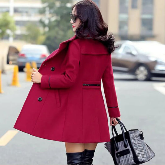 Manteau Slim élégant en laine