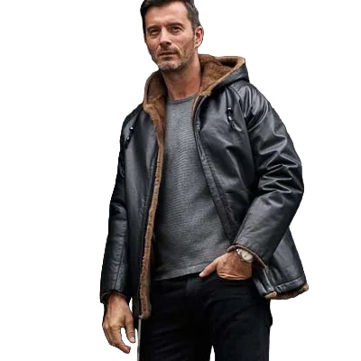 Manteau fourrure cuir Denny&Dora