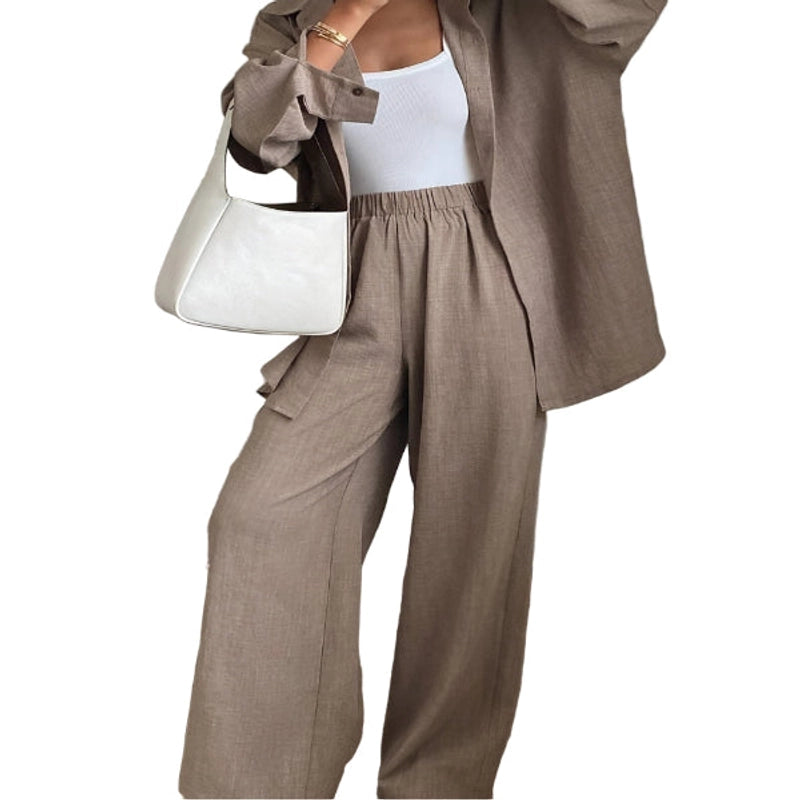 Ensemble Deux Pièces en Denim imité - Boutique ÉclatsChic