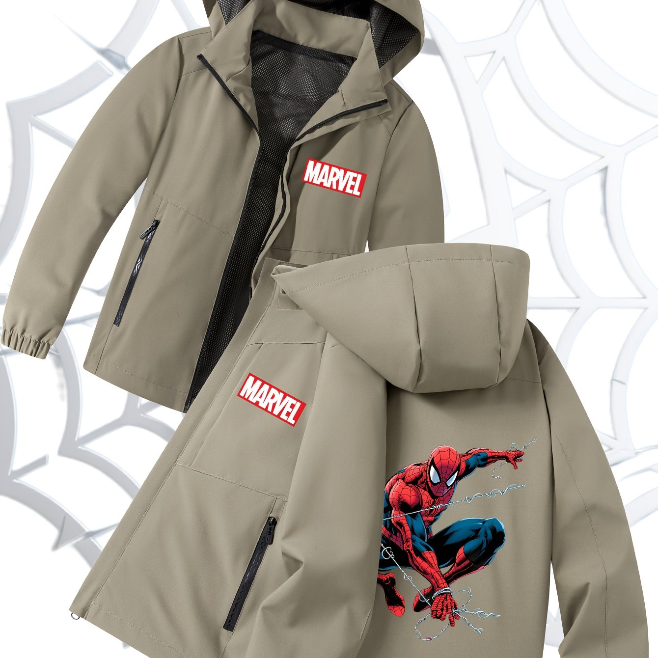 Veste à capuche imprimée Spider-Man