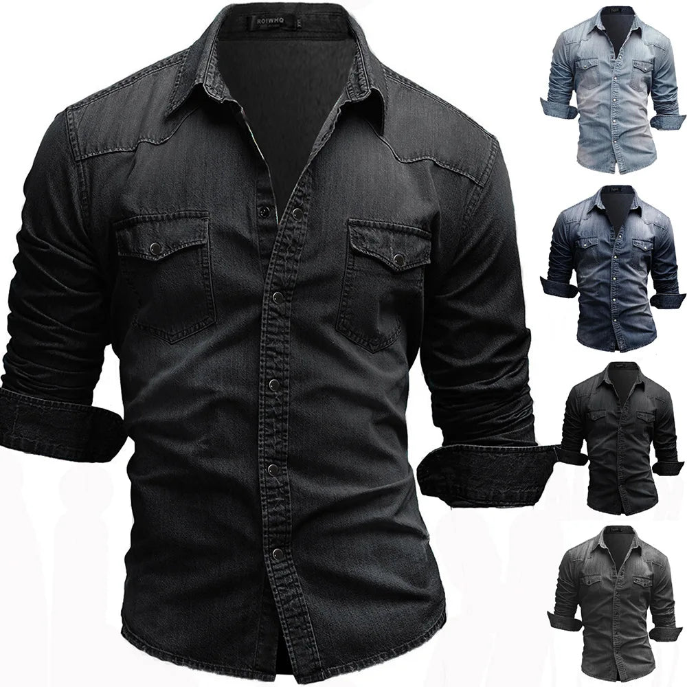 Chemise coton doux style cowboy