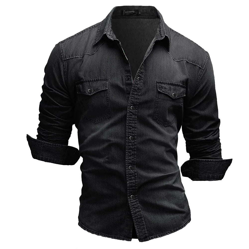 Chemise coton doux style cowboy