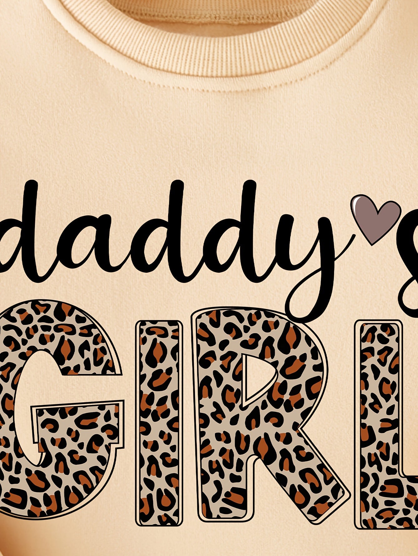 Sweat-shirt imprimé léopard Daddy's Girl