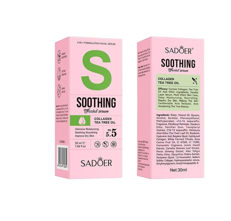 Sérum Facial 2 en 1 Arbre à Thé + Collagène 30ml - Boutique ÉclatsChic