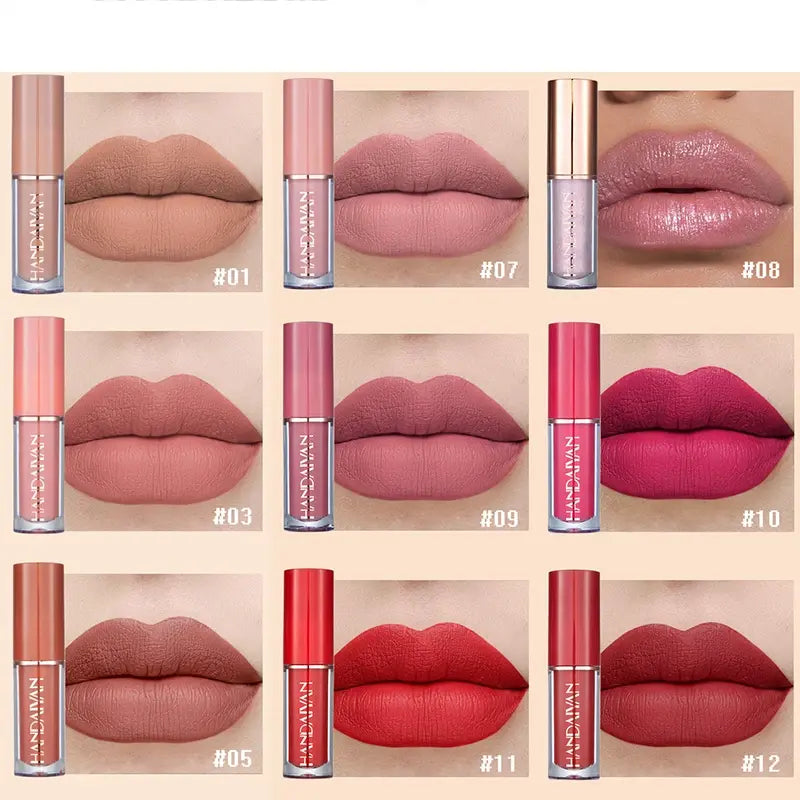 Coffret 12 rouges à lèvres mates Longue tenue